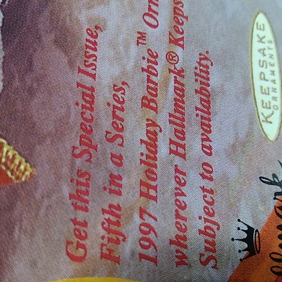 SALE! NIB Mattel Vintage 1997 Happy Holidays Barbie Collectors Item W/Stand - Picture 12 of 15